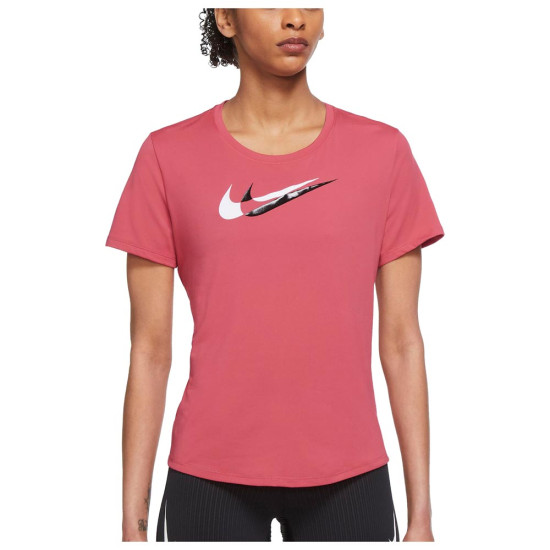 Nike Γυναικεία κοντομάνικη μπλούζα Dri-FIT Swoosh Run